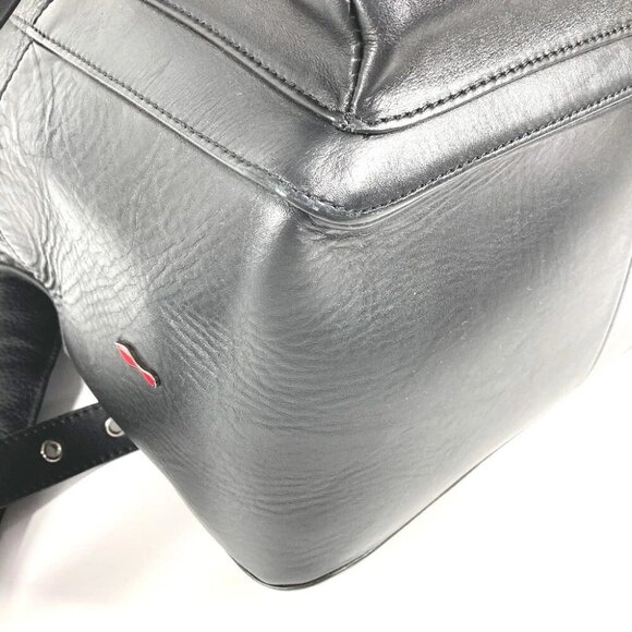 Christian Louboutin logo backpack bag Backpack Leather Black/Red main image 5